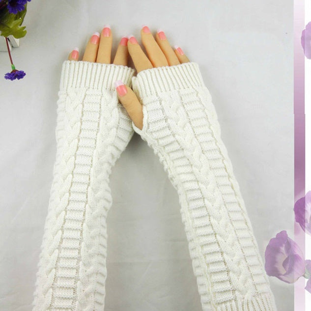 Damen Lange Fingerlose Handschuhe – Korean Style Armwärmer