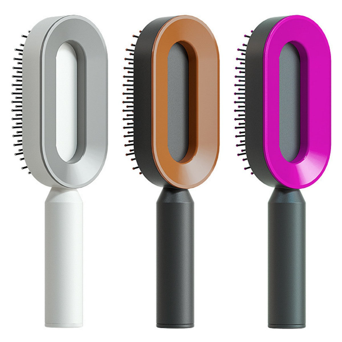 Selbstreinigende Haarbürste – Anti Statik Massagebürste für Frauen