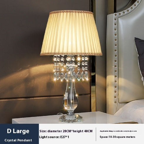 Crystal Table Lamp Dimmable with Remote Control Luxury LED