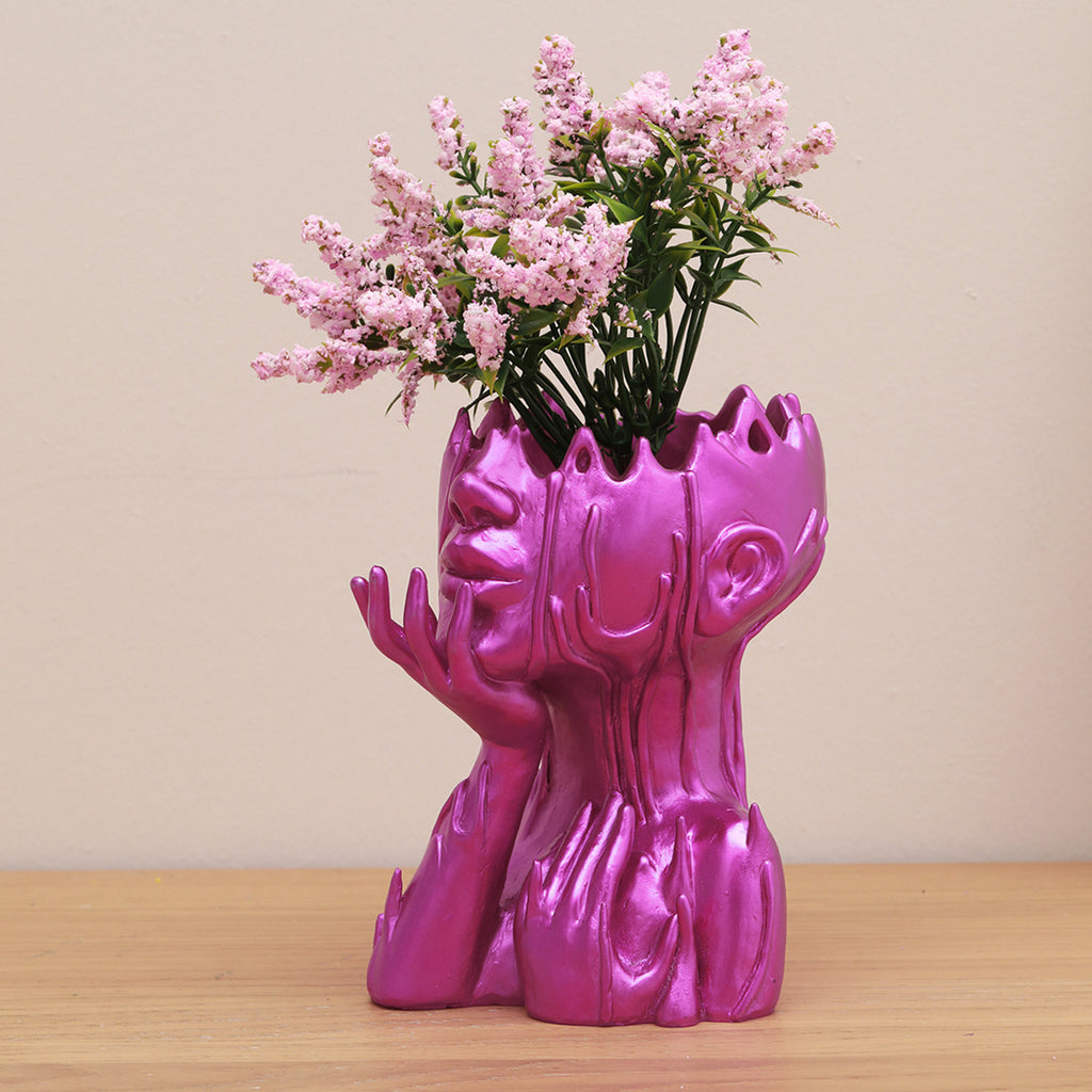 Medusa Face Flower Pot – Artistic Resin Goddess Garden Decoration
