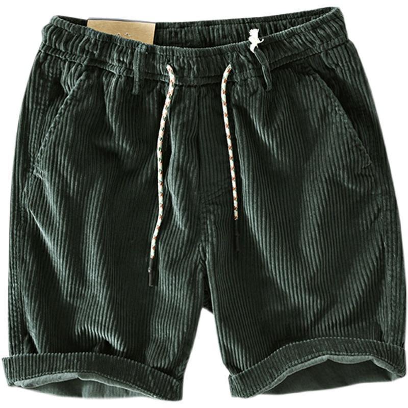 Men's Corduroy Shorts Vintage Style – Fashionable Casual Summer Shorts