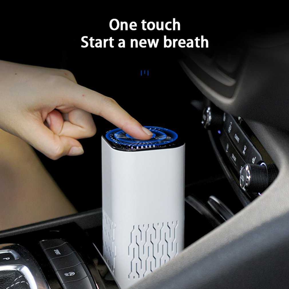 Portable Car Air Purifier - Negative Ion Air Filter for Car & Home