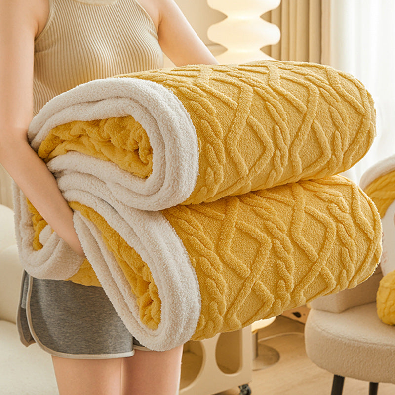 Dicke Kuscheldecke | Warm & weich für Sofa Bett Büro Komfort