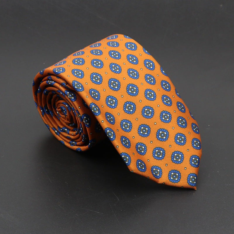 Men's Silk Tie Bohemian 7.5 cm Soft Elegant Modern