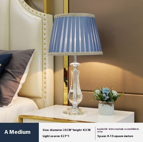 Crystal Table Lamp Dimmable with Remote Control Luxury LED