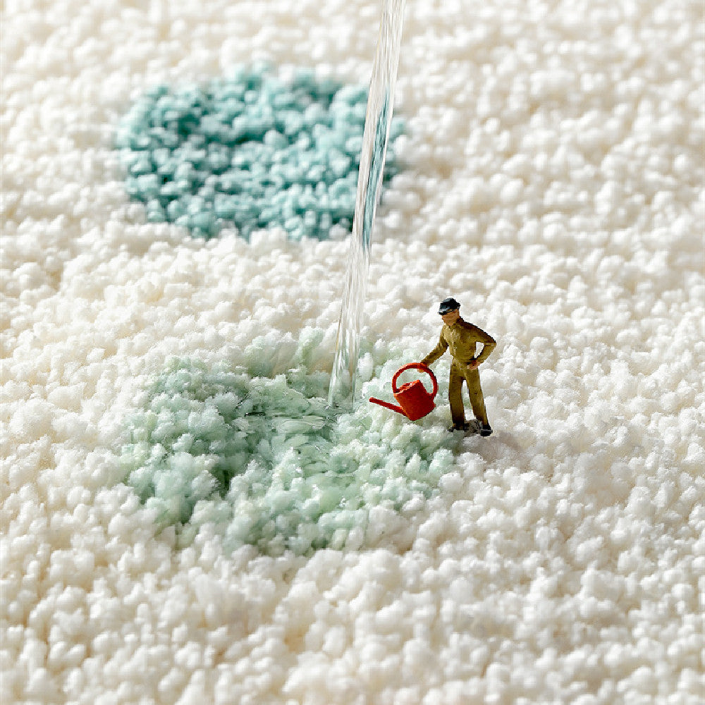 Flocking Absorbent Bathroom Floor Mats