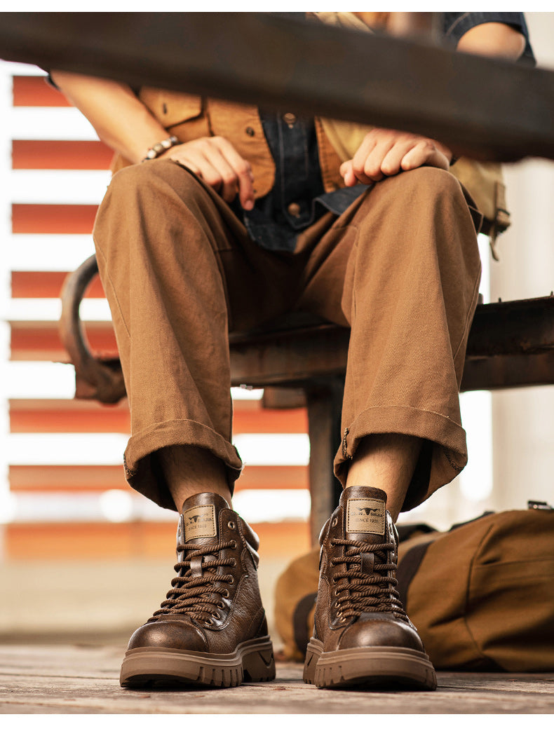 Men's Martin Boots High Top Platform – Trendy Worker Boots