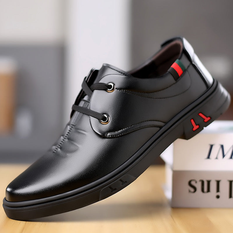 Men's Soft Leather Round Toe Shoes | Comfortable Casual Stylish