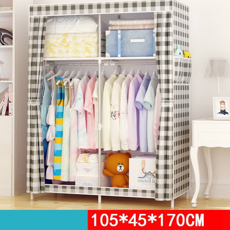 Fabric Wardrobe Dustproof | Foldable Single Room Organizer