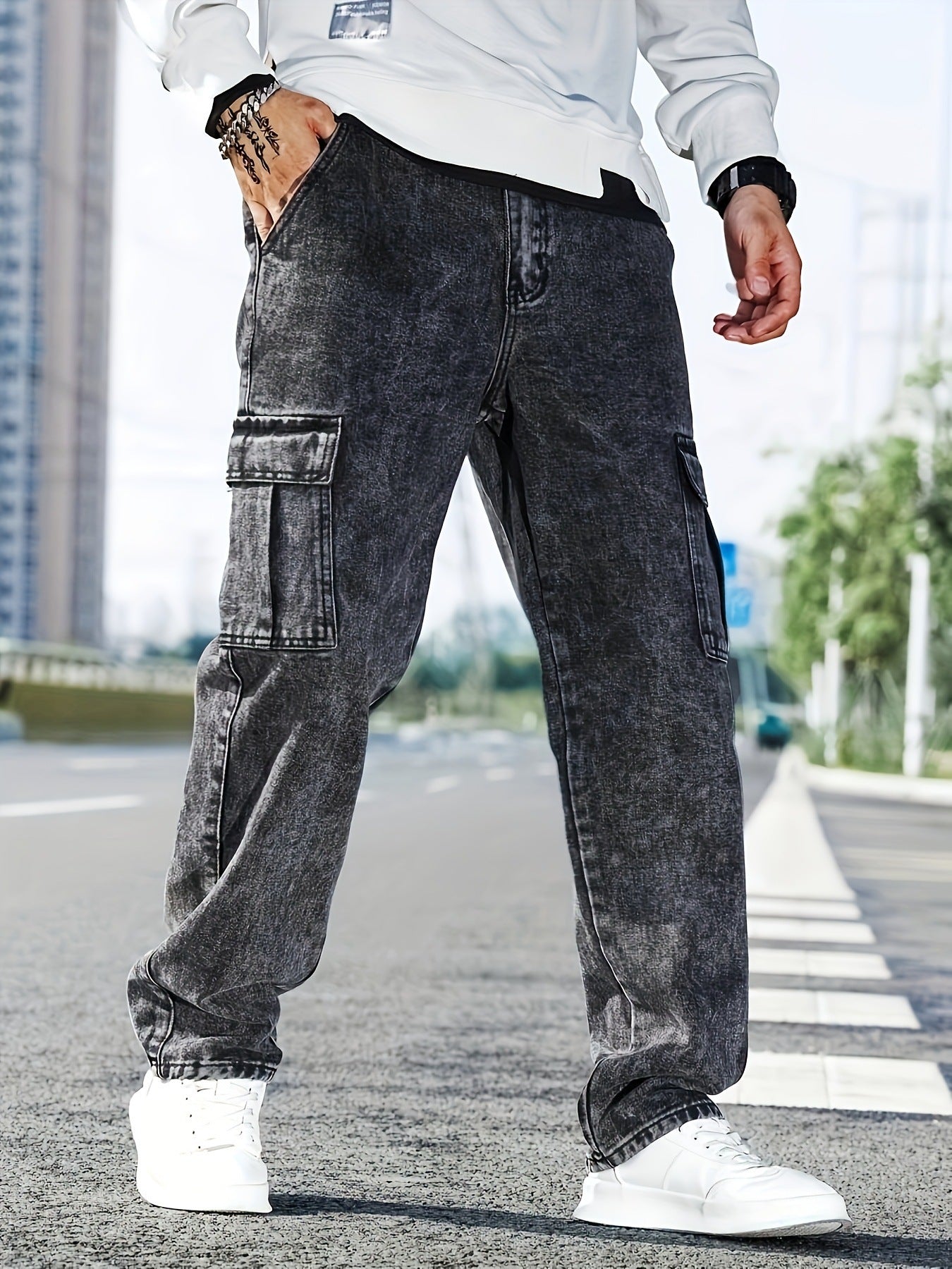 Men's Workwear Jeans | Multi-Pocket Denim Locker Streetstyle