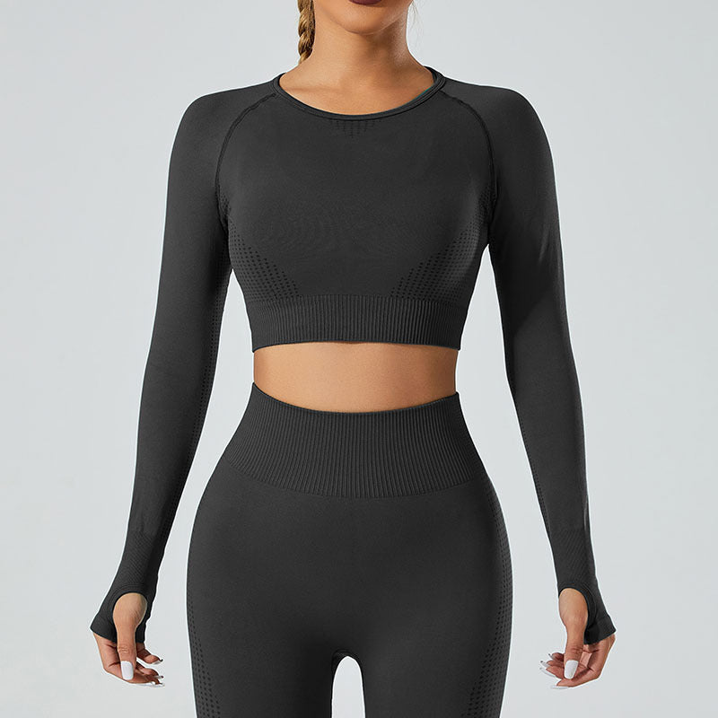 Women's Sports Set – Yoga Top & Leggings, Breathable & Flexible