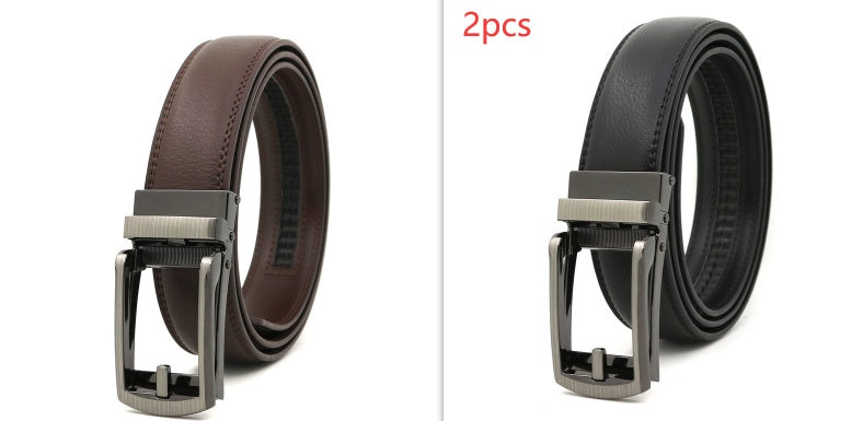 Men's Automatic Leather Belt | Elegant Holeless Belt