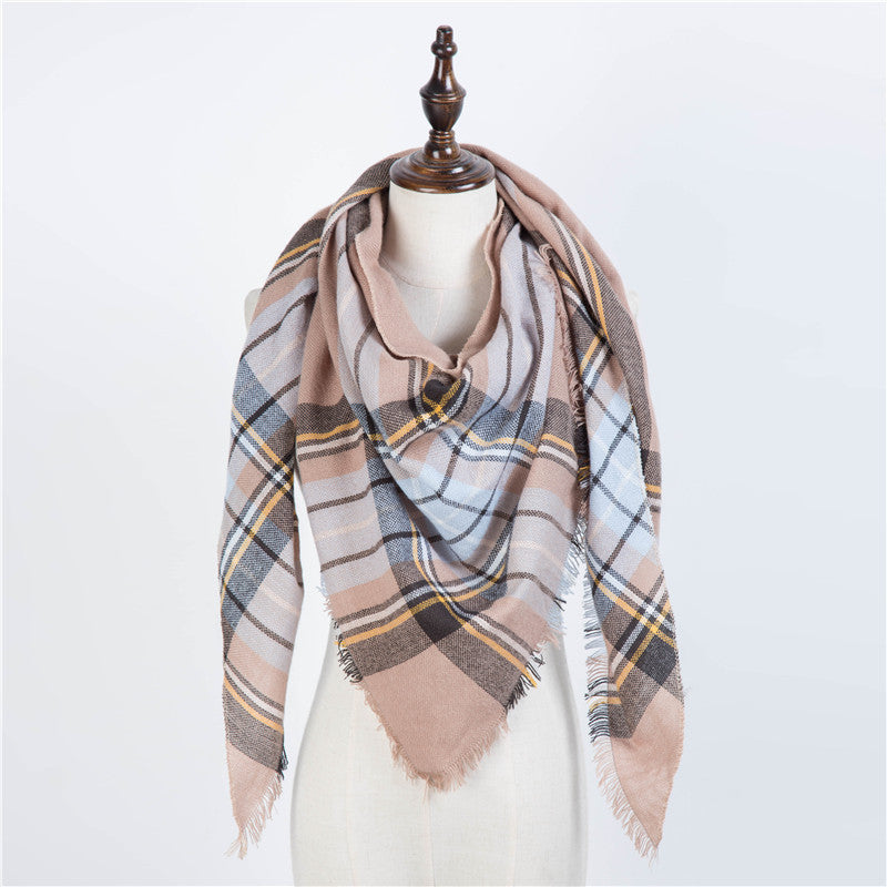 Damen Dreiecksschal Elegant | Herbst Winter Schal Stola