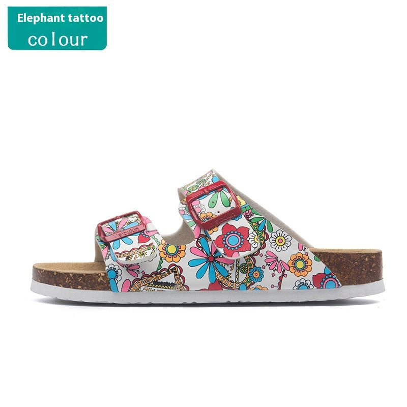Men's Cork Sandals | Buckle Slippers Comfortable Non-slip