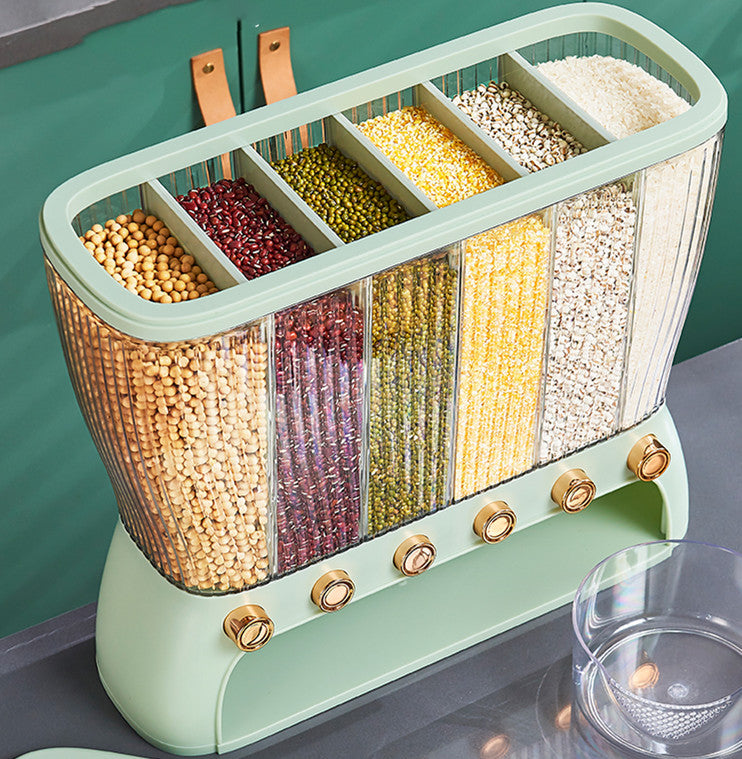 Storage Container with Compartments | Airtight Cereal Organizer