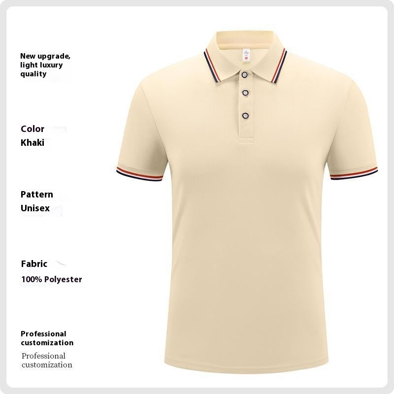 Men's Ice Silk Polo Shirt Short Sleeve | Summer Breathable Elegant.