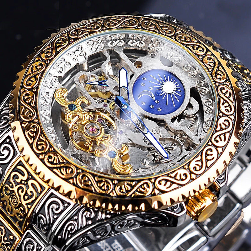 Forsining Tourbillon Watch Men | Luxury Skeleton Automatic