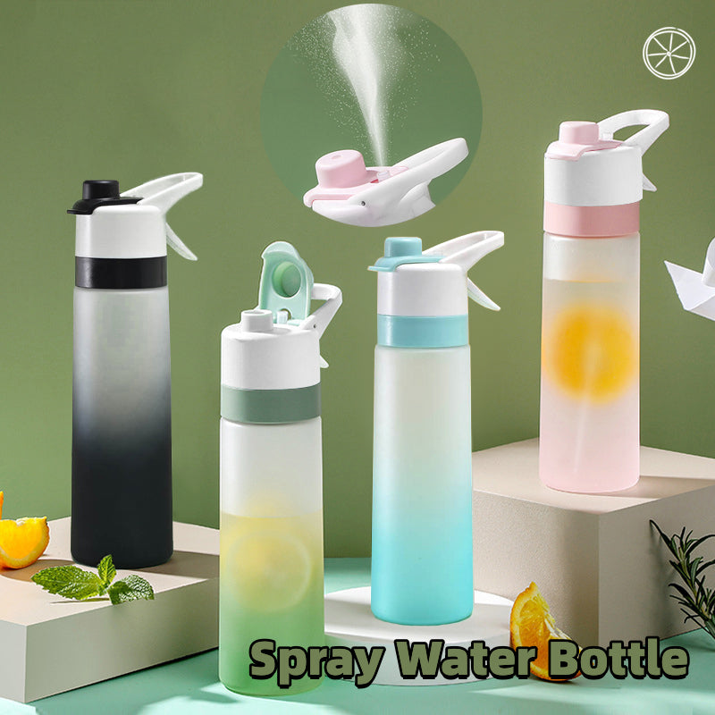 Sprüh Trinkflasche Premium – Sport Wasserflasche mit Nebelfunktion