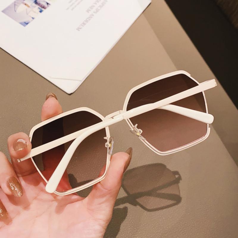 Vintage Halbrahmen Sonnenbrille Damen | Oversize UV400 Luxus