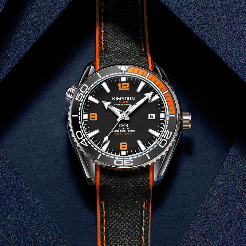 Men's Automatic Skeleton Watch | luminous transparent case back