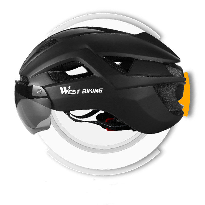 Bike Helmet with Integrated Goggles | MTB & Road Bike Helmet Lightweight & Safe