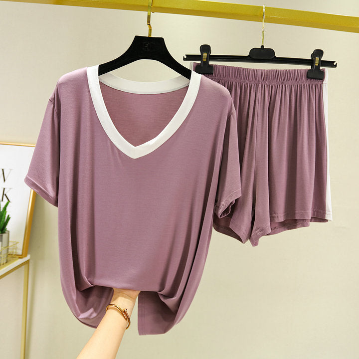 Women's Colorblock Pajamas | Fashionable Contrast Loungewear