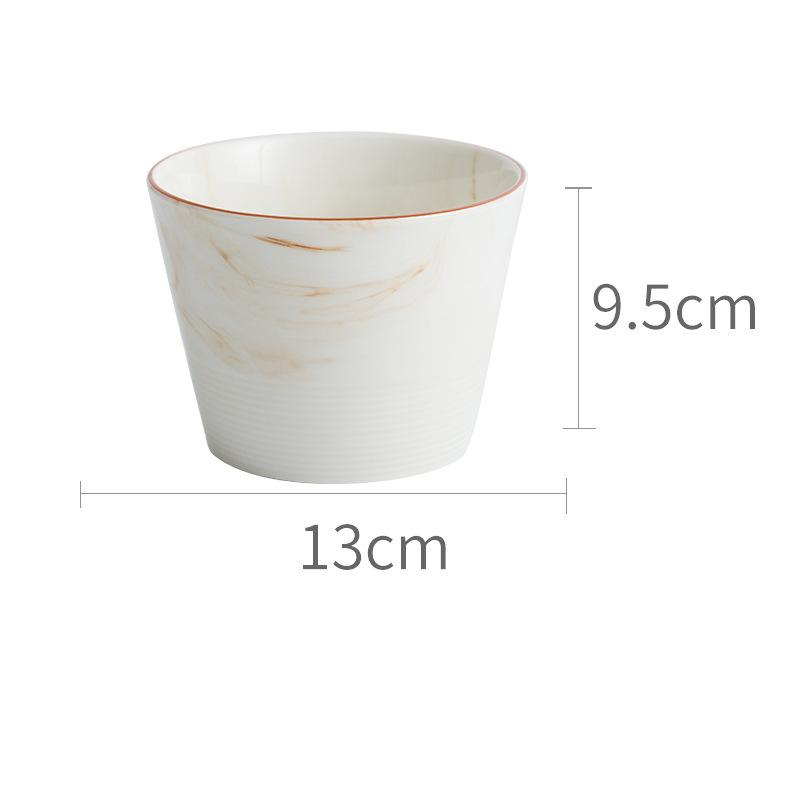 Keramik Schalen Teller Marmor | Elegantes Geschirr Set modern