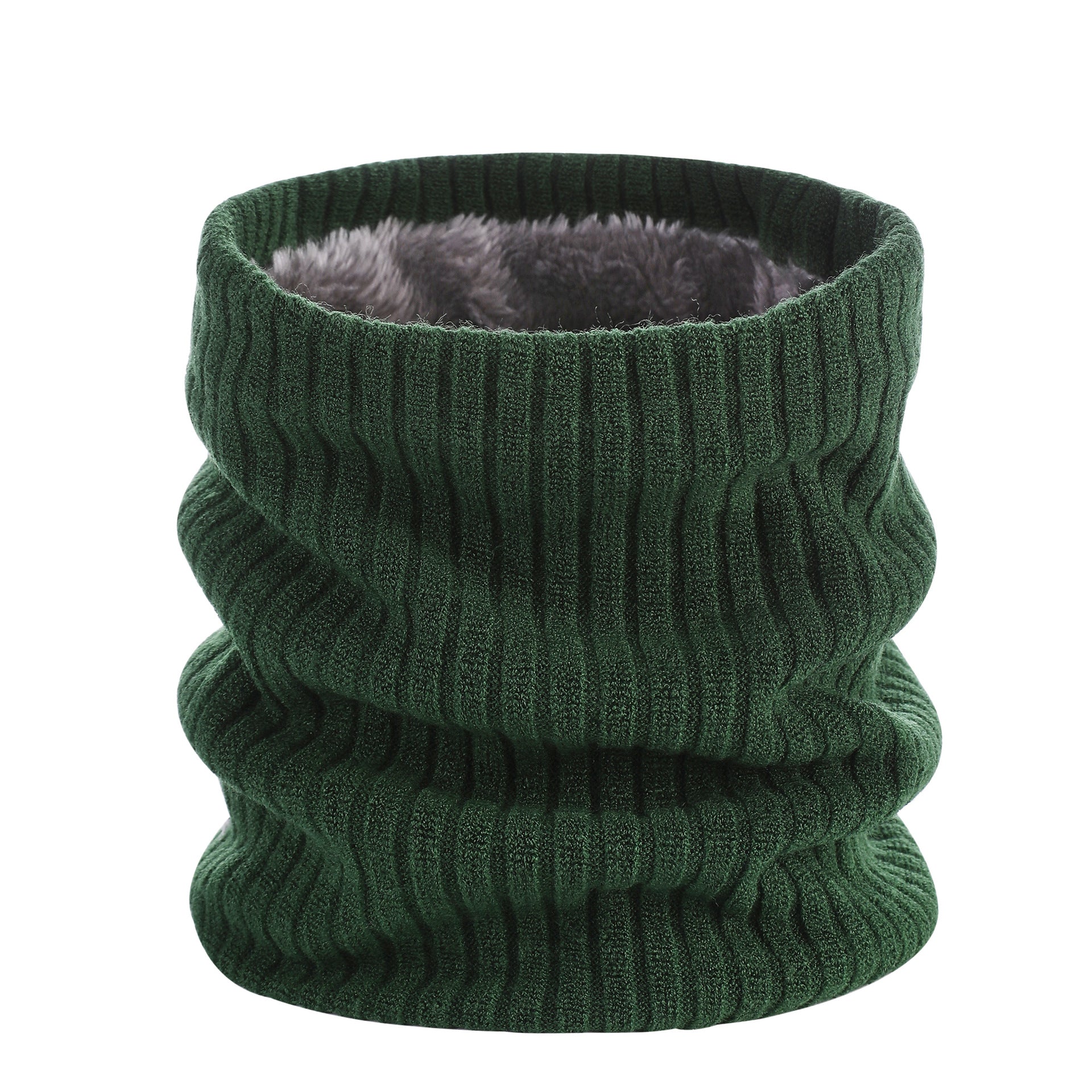 Warm Plush Scarf Winter Unisex Soft Knitted Scarf Solid Color