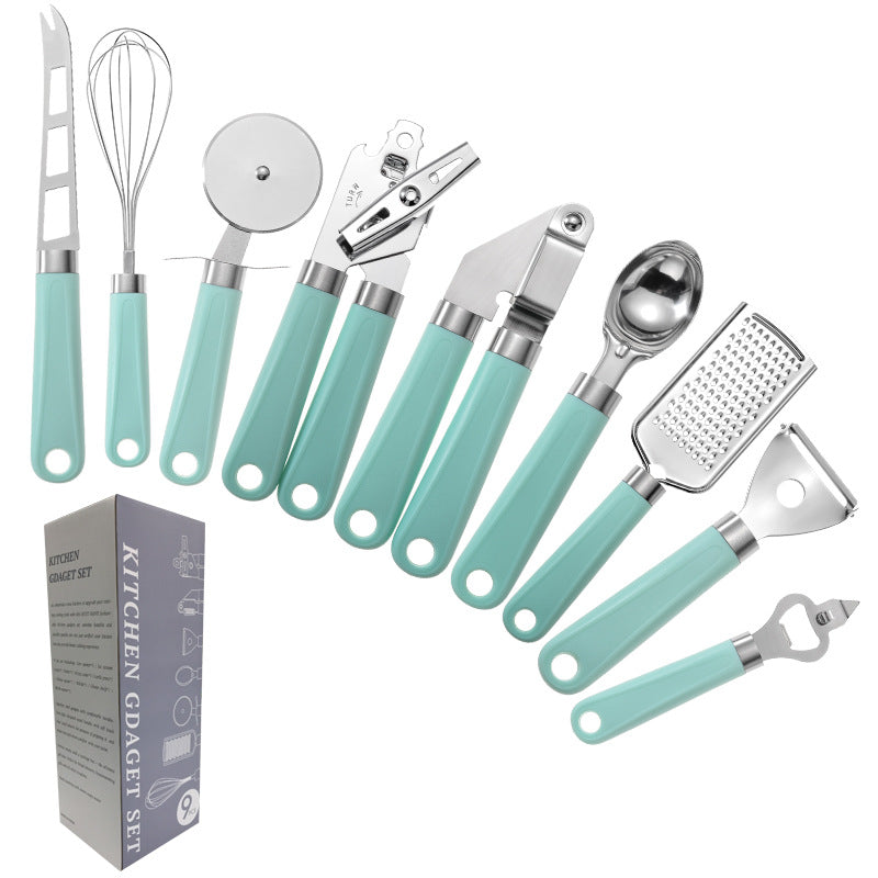 Stainless Steel Kitchen Utensil Set | Cooking Utensils with Plastic Handle