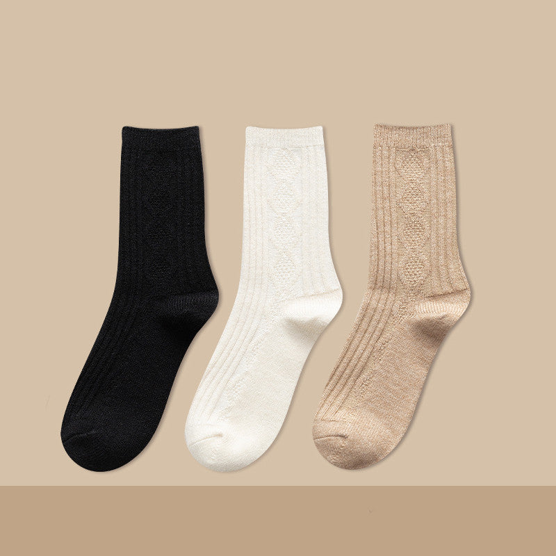 Damen Kaschmir Kniestrümpfe Warm – Dicke Kuschel Langsocken