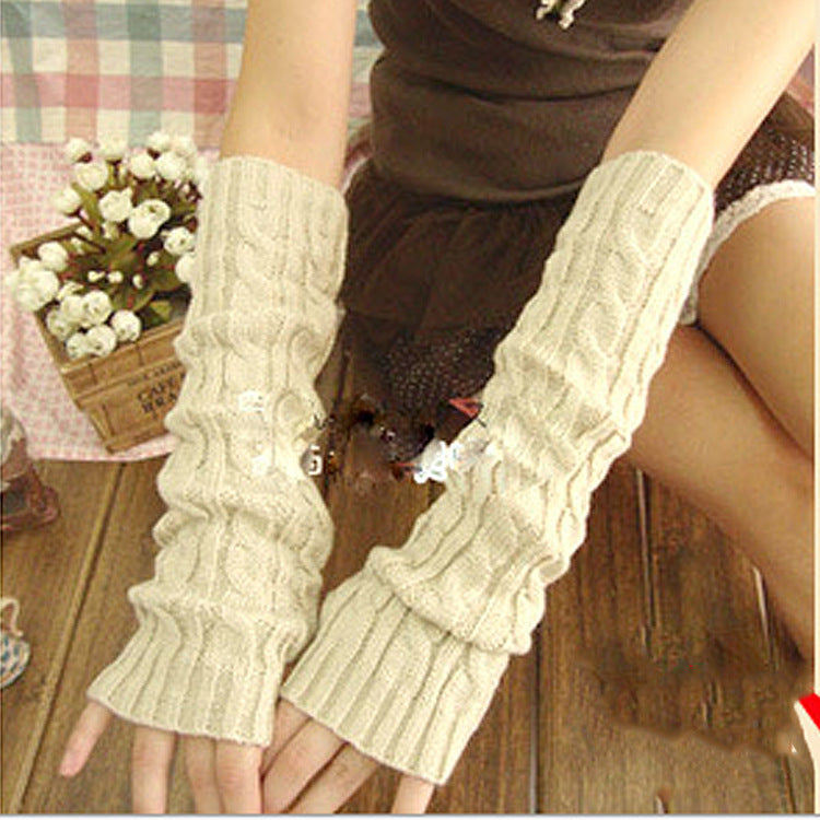 Damen Lange Fingerlose Handschuhe – Korean Style Armwärmer
