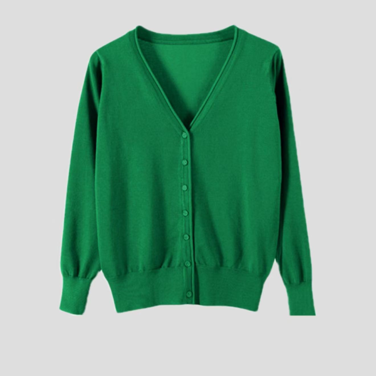 Women's Slim Fit Knitted Cardigan – Plus Sizes Spring Autumn