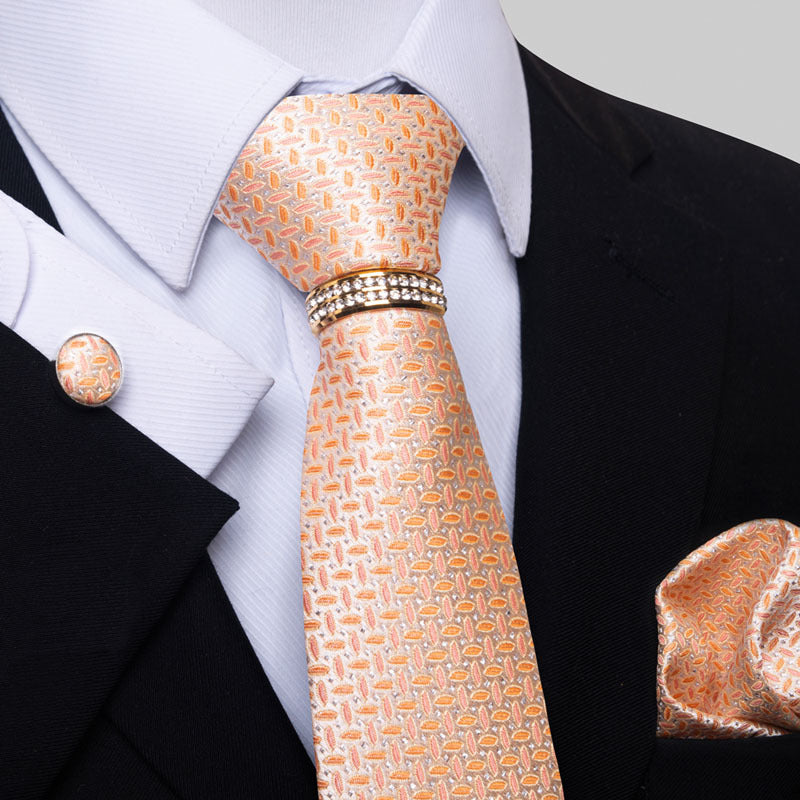 Men's Tie colorful striped floral modern elegant statement
