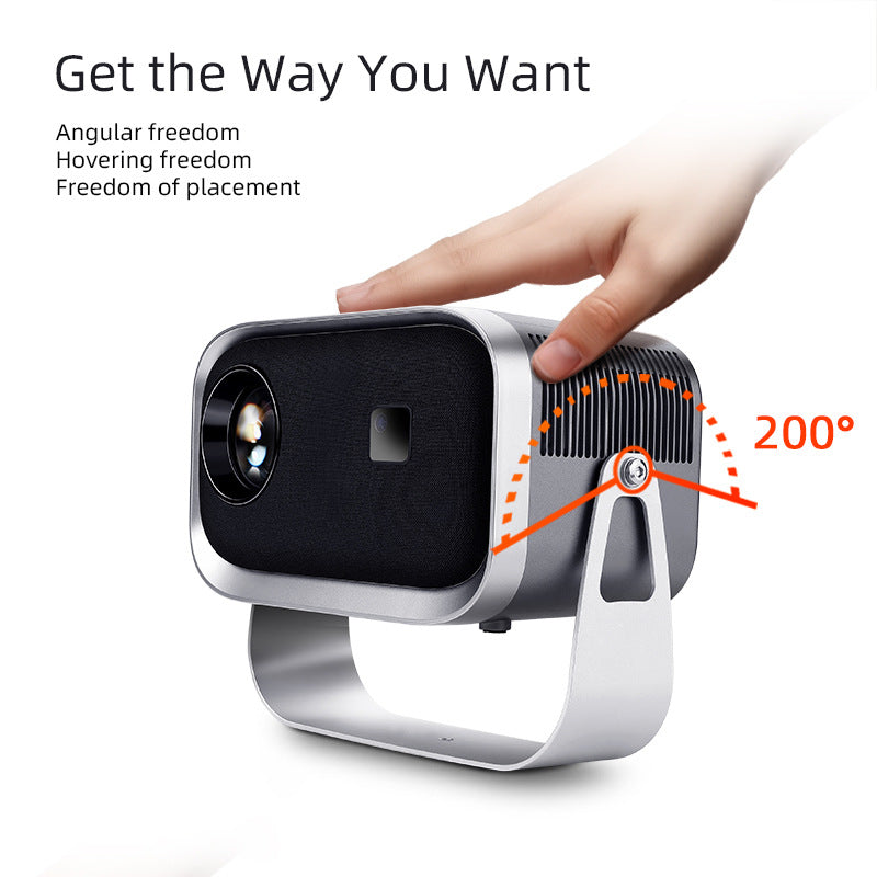 Portable HD Beamer with Mount – Smart Home Theater Mini Projector