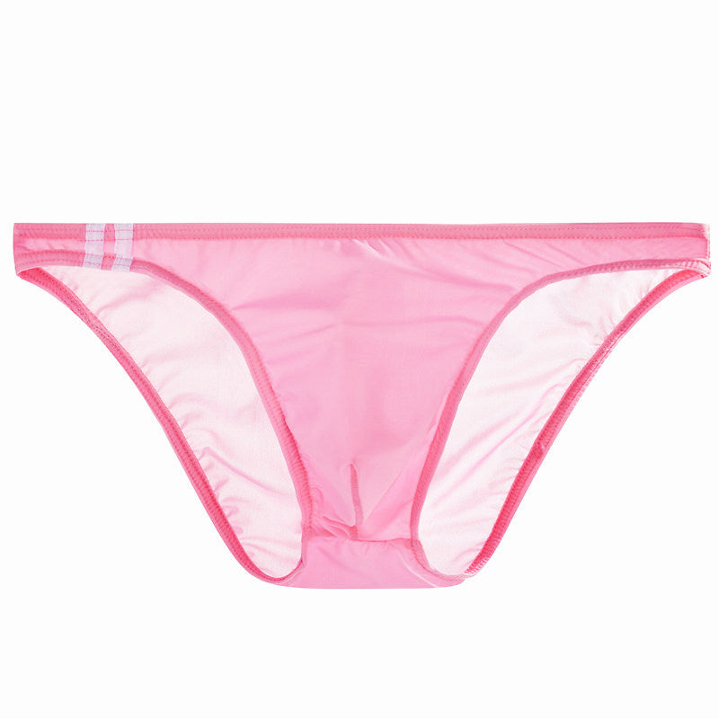 Men's Ice Silk Low Waist Briefs | Transparent Breathable Ultra-Thin Underwear