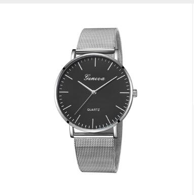 Men's & Women's Geneva Quartz Watch – Stainless Steel Classic Wristwatch