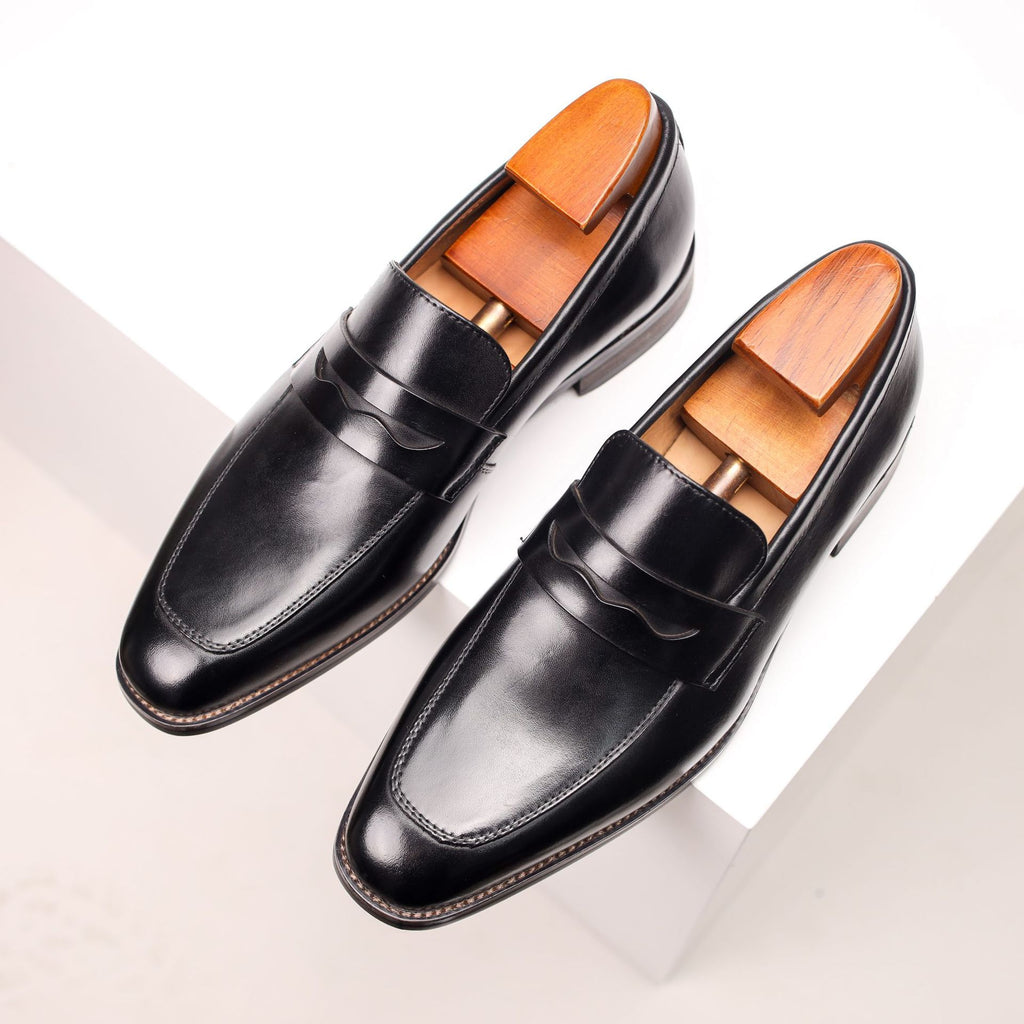 Men's Leather Loafers Business | Cowhide Comfortable Elegant