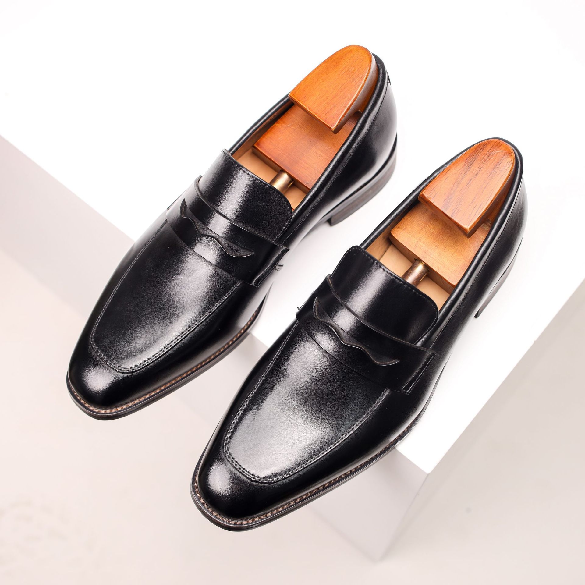 Men's Leather Loafers Business | Cowhide Comfortable Elegant