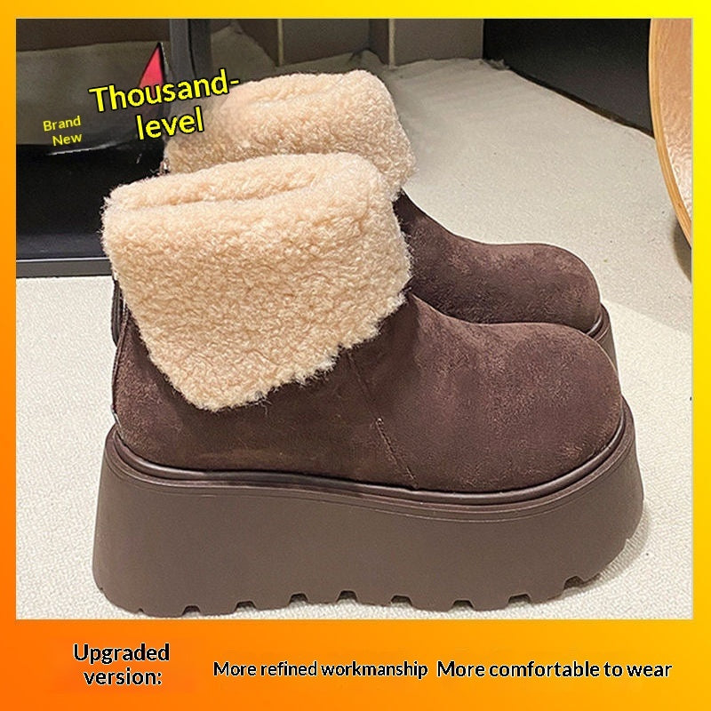 Women's Lined Snow Boots – Vintage Winter Boots with Fleece