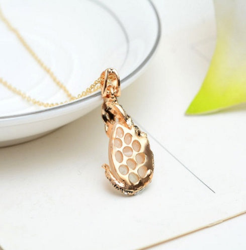 Elegant Teardrop Jewelry Set with Rhinestones – Necklace & Earrings for Special Occasions