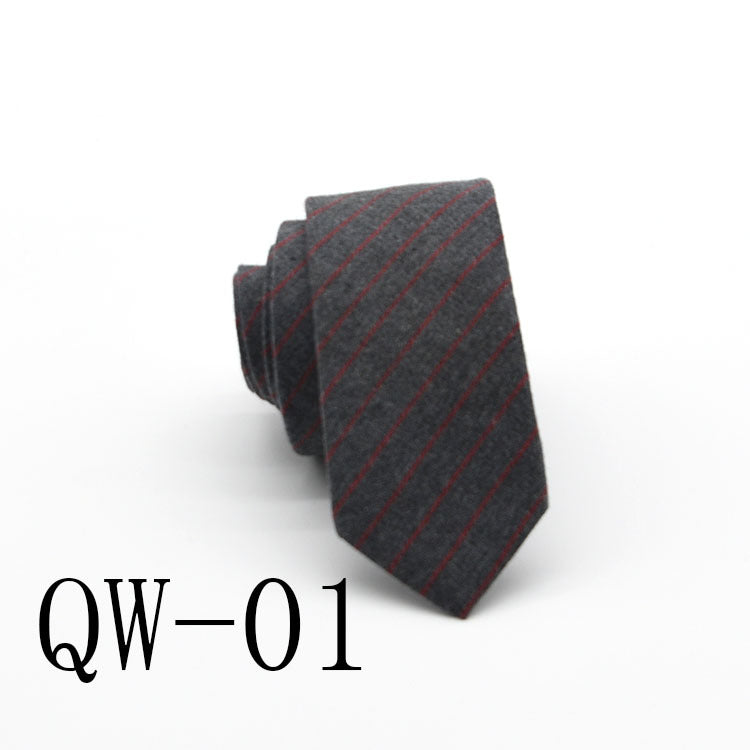 Slim Men's Tie elegant | Wool Look modern stylish