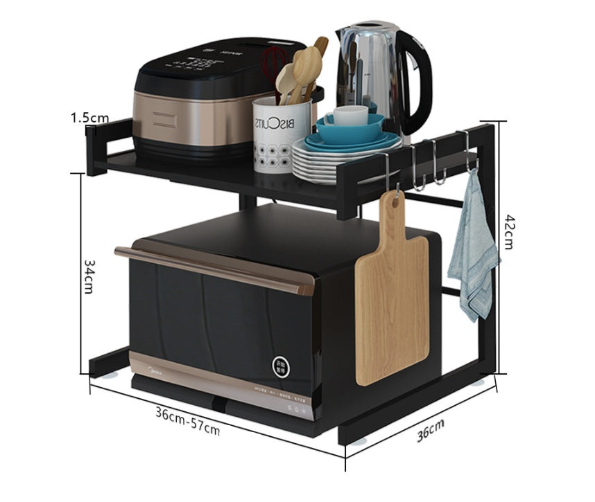 Microwave Shelf Pull-Out | Kitchen Organizer Space-Saving