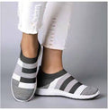 Women's Slip-On Sneakers | Comfortable Knit Casual Shoes