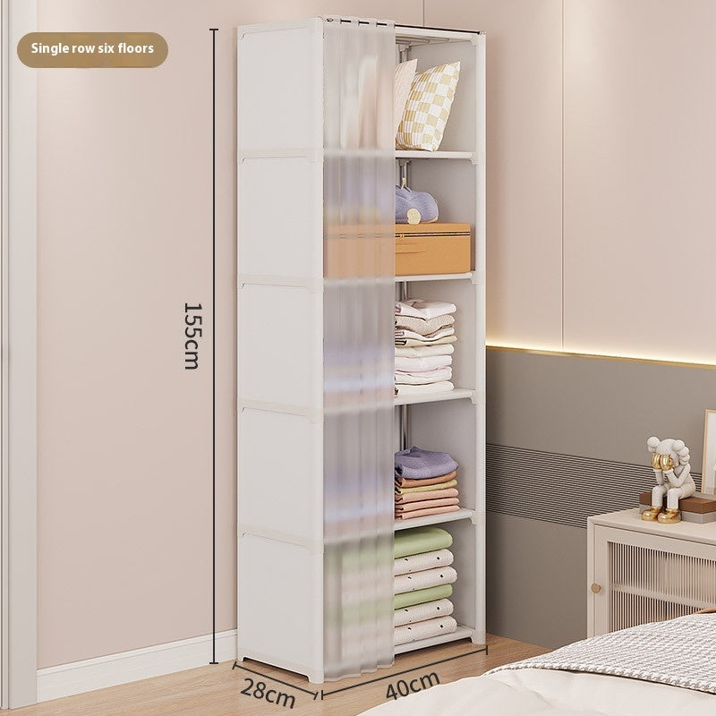 Wardrobe dustproof compact bedroom organizer tidy