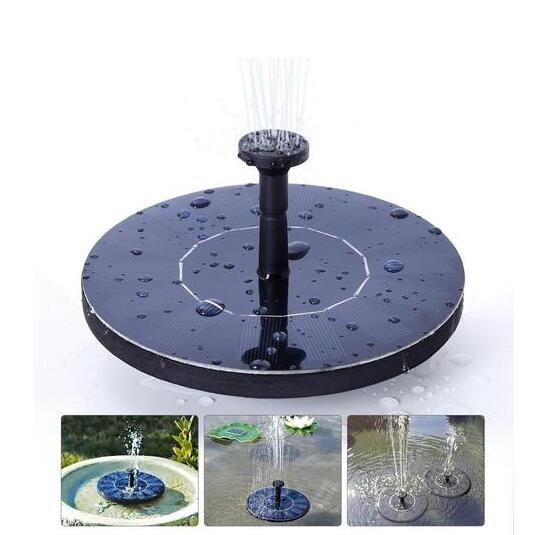 Solar Schwimmbrunnen für Garten – Mini Wasserfontäne mit LED Effekt