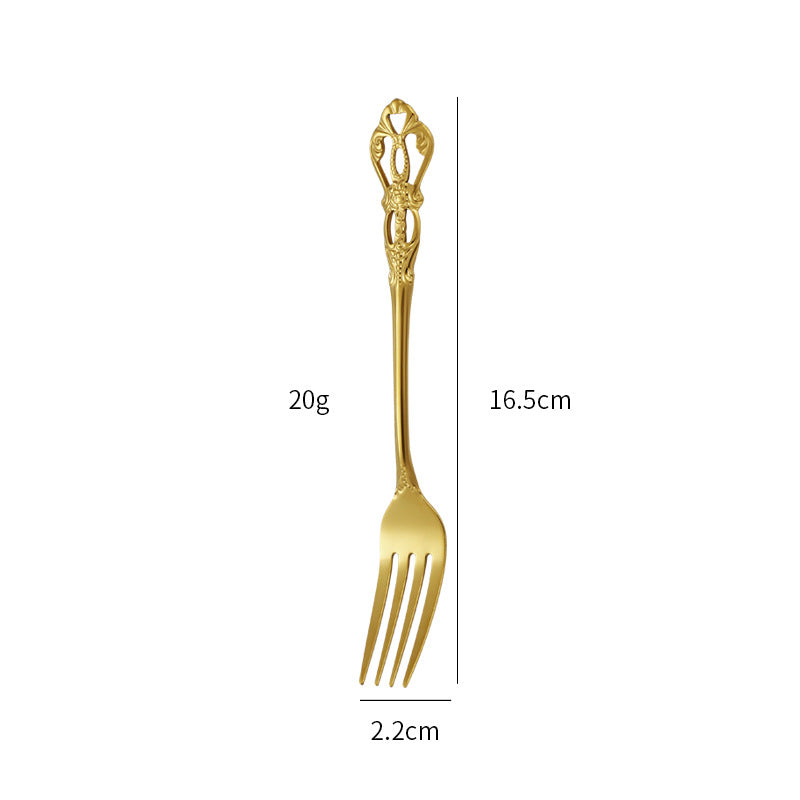 Gold Besteckset Edelstahl | Luxus Tafelbesteck modern elegant