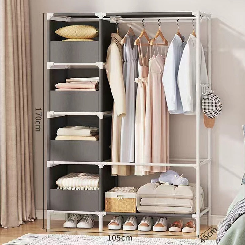 Wardrobe easy to assemble modern bedroom organization