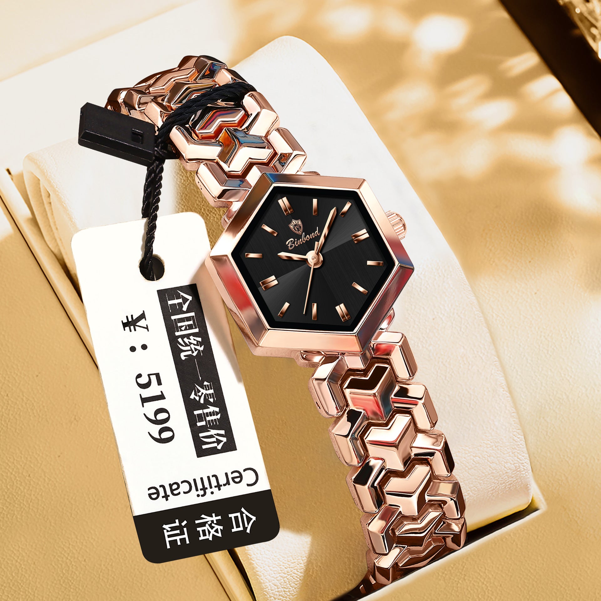 Ladies' Quartz Watch Octagonal Waterproof – Simple Elegant Watch