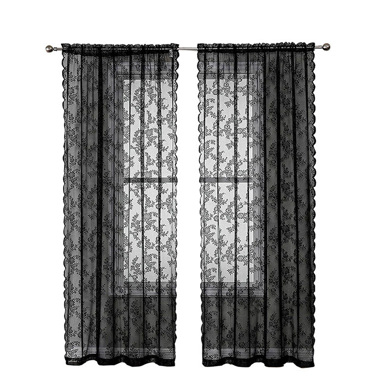 Vintage Lace Curtain | semi-sheer country house style window