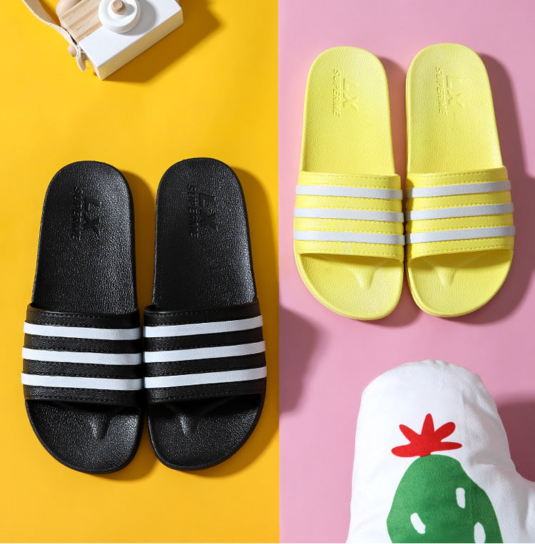 Unisex Bath Slippers | Non-slip & Comfortable Stripe Design
